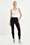 Women's Camisole Crew Neck Ribbed Flexible Basic White Blouse Undershirt - 3