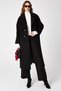 Double-Breasted Collar Pocket Detailed Cashmere Coat Black 13300 - 5