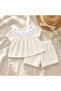 Embroidered Cotton Girls' Muslin Set - 4