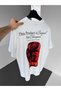 United Boxing Printed White Oversize T-Shirt