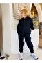 Boys and Girls Zippered Tracksuit Set Seasonal 2 Thread Lycra - 3