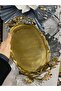 Royal Metal Aluminum Oval Decorative Tray Gold 38X21Cm - 2