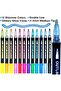 Shimmer Markers Outline Double Line: 12 Colors Metallic Glitter Pens Set - 2