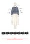 Lace-Up Skirt Top Kimono Y0126 - Brown - 6