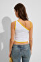 Cressida Women's White Blouse with Soft and Flexible Fabric and Contrast Piping Print Detail - 6