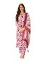White-Red Silk Blend Kurta Set with Jacquard Organza Dupatta - HRT6182 - 3