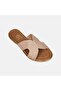 Women's Rose Gold Stone Detailed Slippers - 7