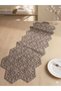 Hexagonal Embroidered Luxury Runner 120X40Cm Stylish Design Modern Runner - 2