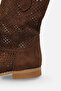 Women's perforated summer short boots a035-k519 - 4