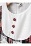 Retro Patterned Short Sleeve Bow Children's Dress - 4