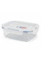 Kitchenmark Rectangular Glass Food Storage Container with Airtight Lid – Compact and Practical – 640 ml