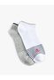 Set of 2 Striped Anchor Printed Cotton Booties Socks