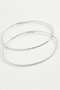 Ilkeshop Twisted Metal Hoop Earrings 8-9-10 (02141) Cm-9 cm - 2