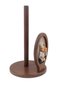 Natural Wood Paper Towel Holder with Chef Figure Decorative Kitchen Countertop Towel Holder 25 cm Napkin Holder -1 - 4