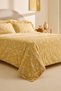 Carlo 100% Cotton Double Duvet Cover Set Yellow - 3