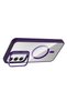 Ilkeshop Galaxy S24 Fe Cover with Remim Lens and Magsafe Stand - (172423) Deep Purple - 2