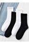 Economical Pack of 8 Black and White Cotton Unisex Tennis Socks Set