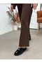 Black Suede (Dyrot) Toe-Open Slippers with Gold Accessories - 5