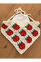 Strawberry Dream Knitted Bandana - 2