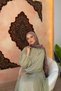 Silk Patterned Shawl Mink - 3