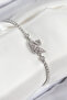 Women's Zircon Stone White Waterway Swan Bracelet