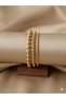316L Stainless Steel 3 Row Dorica Bulk Steel Bracelet 17+5cm