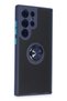 Ilkeshop New Galaxy S23 Ultra Case Montreal Silicone Cover with Ring (140015) - Navy Blue - 2