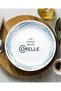 Ocean Blues 16pc, Chip & Break Resistant Dinnerware Set, Service for 4, Dinner Plates and Dinner Bowls, White - 4