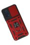 Ilkeshop New Poco M4 Pro 4g Case Pars Lens Ring Silicone (165051) - Red - 3