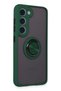 Ilkeshop New Galaxy S23 Case Montreal Silicone Cover with Ring (172641) - Green - 2