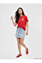 Red Crew Neck Snoopy Printed Women's T-Shirt - 6