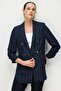 Drawstring Sleeve Striped Patterned Jacket - 3