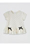 Esvab • Modern & Distinctive Polka Dot Ruffled Girls' T-Shirt