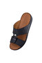 A E T Handmade Arabic Sandals For Men | Comfortable Outdoor Mens Slippers | Genuine PU Leather - 3
