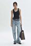 Chain-detail ribbed vest top