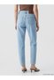 Soulife Blue High Waist Mom Fit Women's Jean Pants - 4
