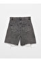 Nevavm Bermuda Fit Ripped Detailed Women's Jean Shorts - 7