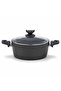 Granite 9 Piece Cookware Set – Lava Stone Nonstick Pots & Frying Pan with Glass Lids, Premium Stone-Look Finish - 7