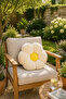 Stylishly Designed Plush Daisy Throw Pillow - Plush Cushion Suitable for Home Decoration