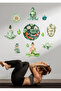 Zen Yoga Studio Wall Sticker Set Mandala Lotus Crystal Buddha Decor Sticker Set - 4