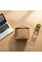 Stylish Beige PVC Lunch Carry Bag with Spacious Interior – 8.5 Inch - 2