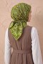 Soft Scarf Geometric Oil Green 90X90 - 3