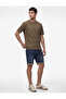 Normal Waist Cotton Bermuda Slim Fit Jean Shorts - 2