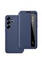 Smart View Touch Control Clear View Case for Samsung Galaxy S25 Ultra 5G, Blue