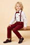 Boy's 4-Piece Suit Set (Pants+Shirt+Suspender Belt+Bow Tie) 12660