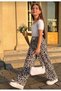 Girls' New Season Leopard Print Wide-Let Pants 4-12 Years - Buy One Size up for a Large Size
