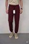 Men's Ribbed Textured Elastic Waist Slim Fit Lace-Up Sweatpants