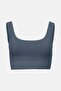 Women Scoop Sleeveless Sports Bra, Grey - 3