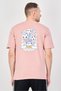 Men Relaxed Fit Short Sleeve Outdoor T-Shirt, Blush Pink - 3