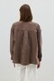 Coffee Modal Blended Striped Women's Shirt - 4
